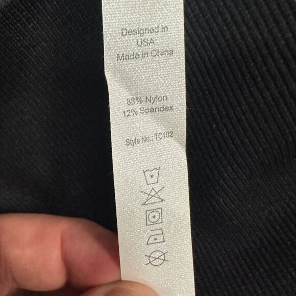 NWT Homma Activewear L Black Leggings High Waist Tummy Compression Slimming Body - Picture 9 of 12